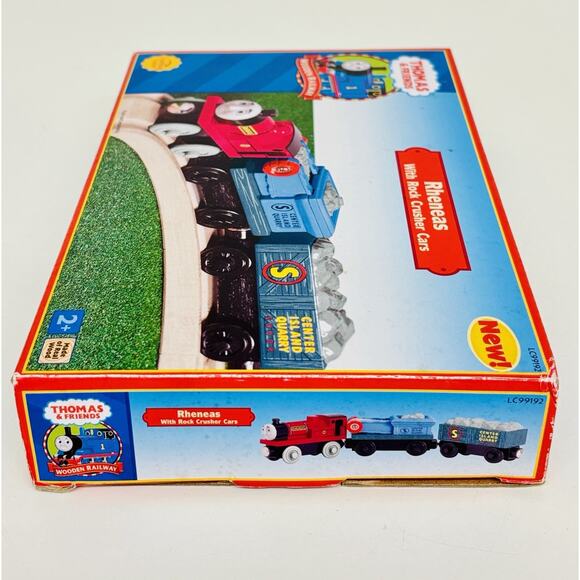 Rheneas with Rock Crusher Cars Thomas & Friends Wooden Railway LC99192 - Picture 6 of 7